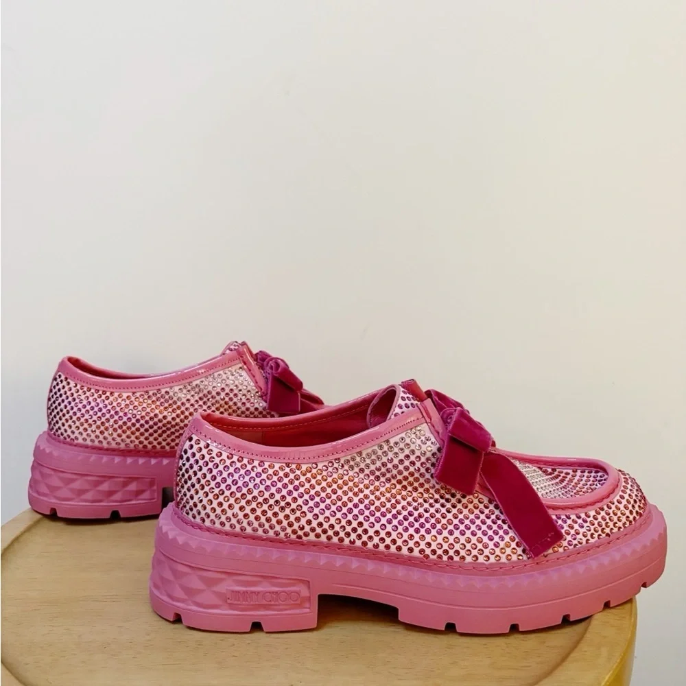 New Jimmy Choo x Super Sailor Moon Marlow Loafers Shoes